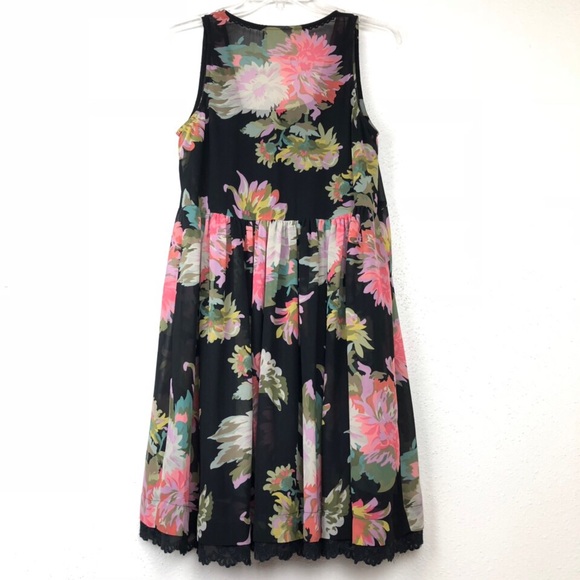 ANTHROPOLOGIE MAEVE VIOLETTA LAYERED FLORAL DRESS - Picture 2 of 7